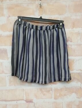 Richard Chai Silver Logo Zipper Pull with Blue & Black Trim